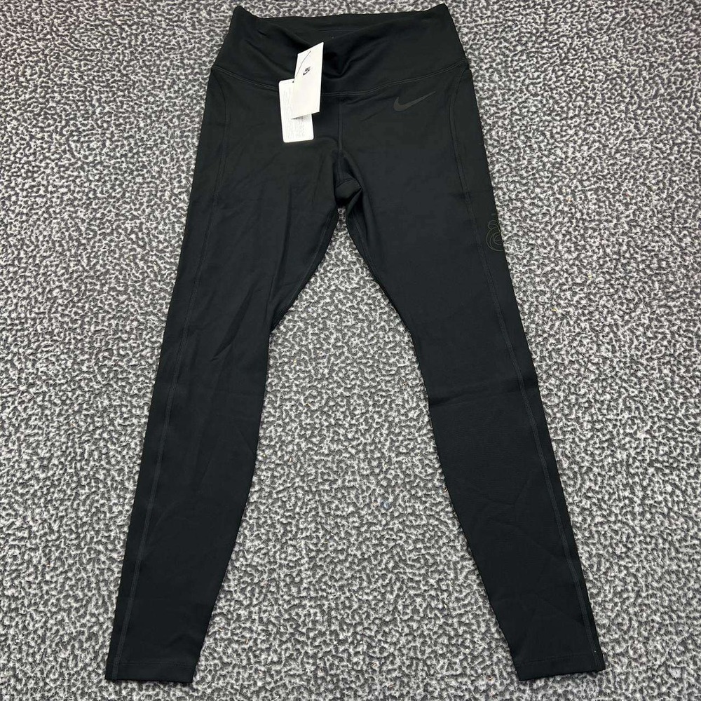 Nike Dri-Fit Leggings Women Medium Black Pull On Athletic 28x28 New